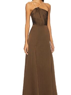 NBD Clara Gown in Brown